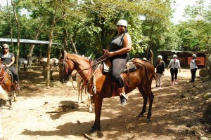 horseback riding a